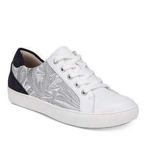 Naturalizer women’s MORRISON 4 sneaker suede heel metallic embroidered size 9.5W